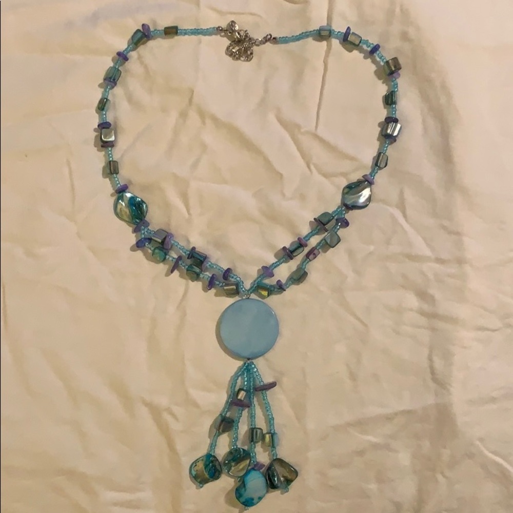 Light blue necklaces